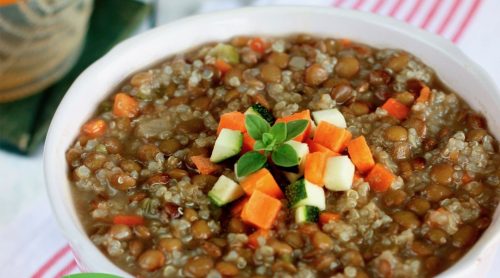 Lentejas y quinoa